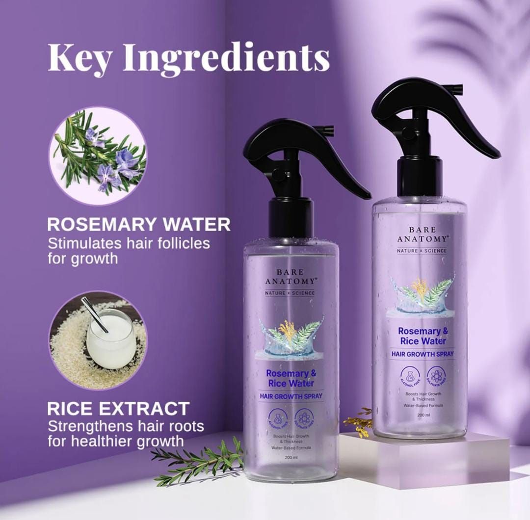 Rosemary & Rice Water Hair Growth Spray - Buy 1 Get 1 FREE