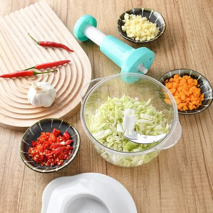 1.5L Push Chopper | Hand Press Manual Push Chopper For Kitchen Use