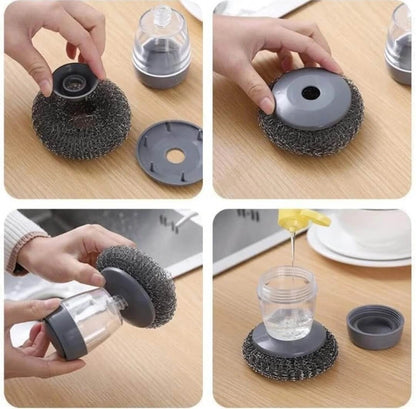 Kitchen Soap Dispensing Palm Brush – Automatic