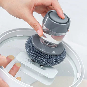 Kitchen Soap Dispensing Palm Brush – Automatic