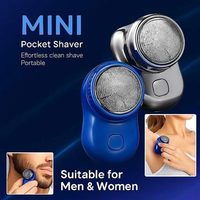 Mini Electric Shaver with Honeycomb Blade for Men