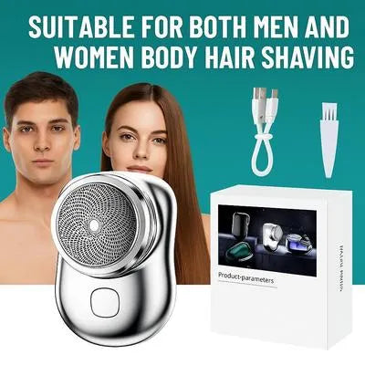 Mini Electric Shaver with Honeycomb Blade for Men