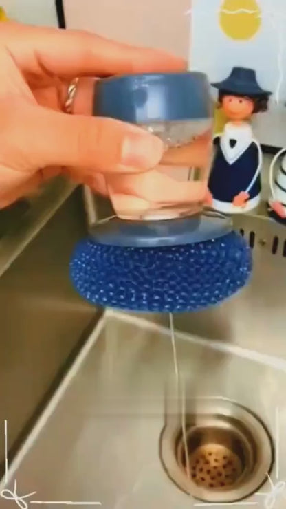 Kitchen Soap Dispensing Palm Brush – Automatic